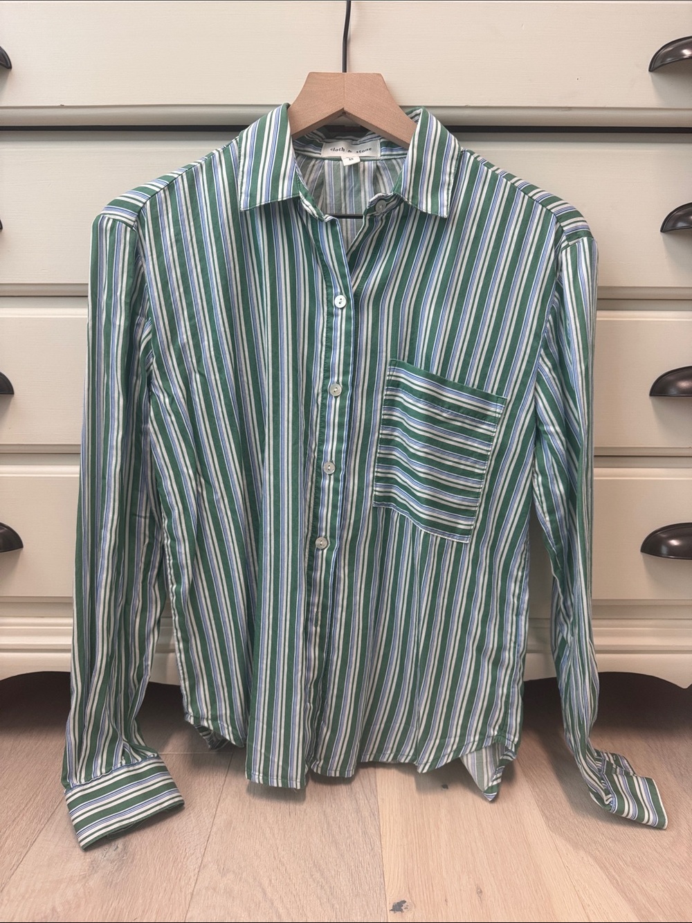 cloth & stone Striped Button-Down Shirt